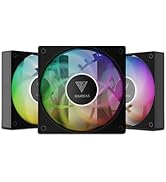 GAMDIAS NOTUS M1-1203 120mm ARGB PWM Fan (3 Fan Pack), Include Reverse Fan Blade x3, Daisy-Chain ...
