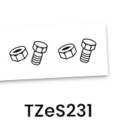 Brother White Label Tape, Black on White Extra Strength, 12mm (TZeS231)