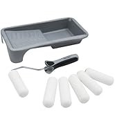 ROLLINGDOG Small Paint Roller - Mini Foam Paint Roller 4 inches Mini Paint Roller for Cabinet,Fur...