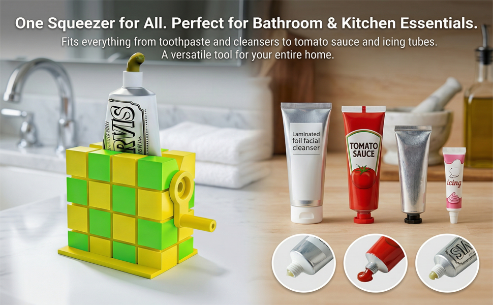 Toothpaste Tube Squeezer Tool - Set of 2 Toothpaste Squeezer Roller