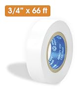 3/4" X 66 ft White Electrical Tape