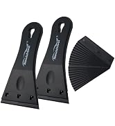 NEWISHTOOL 3 Inch Big Blade Plastic Razor Blade Scraper, 2 PCS Scraper Tool and 20 PCS Plastic Ra...