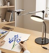 Mistriddle Aluminum Telescopic Overhead Phone Stand with USB Round Light | Heavy Duty 9.2–29in Ad...