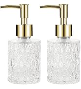 Retyion Multipurpose Soap Dispenser Easy to Clean Glass Soap Pump Dispenser Ideal for Bath and Ba...