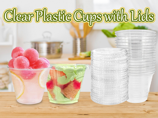 4 plastic cups for party-0