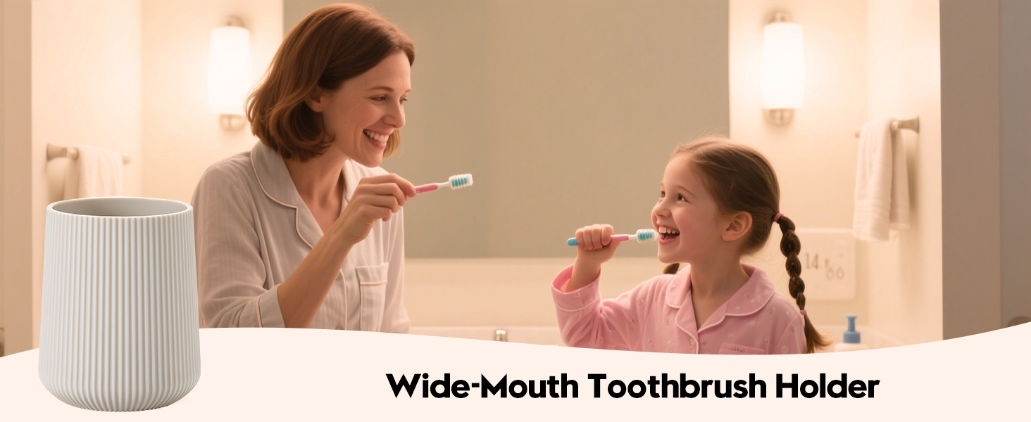 beige Toothbrush Holder