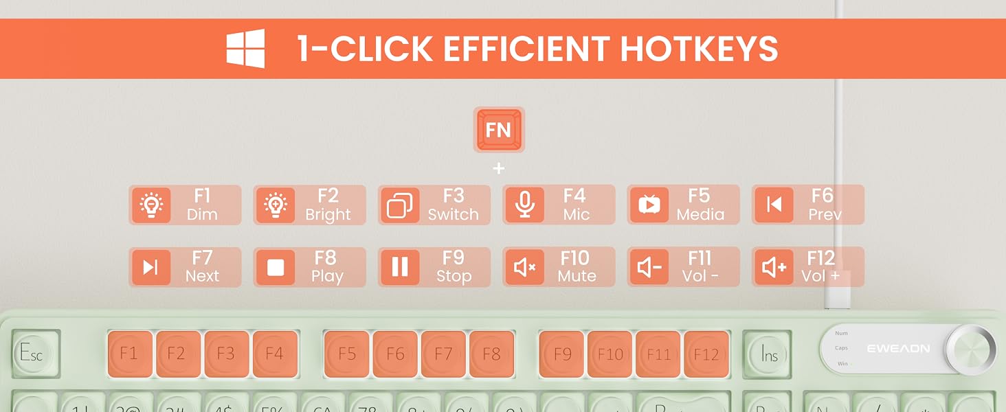 green keyboard wired