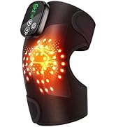 Knee Massager with Heat and Vibration, Heating Pad for Knee Shoulder Elbow, Heated Knee Brace for...