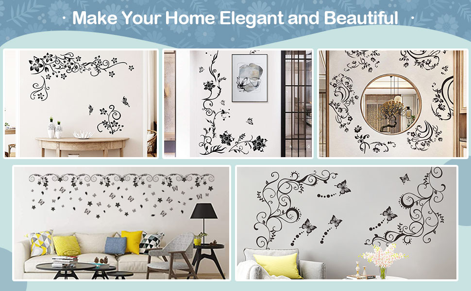 Wall Art Stickers for Bedroom Living Room Sofa Backdrop TV Wall Decoration
