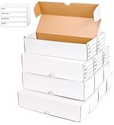 Cedilis 12 Pack 800-Count Trading Card Storage Box, Cardboard Storage Boxes for Baseball Cards, S...