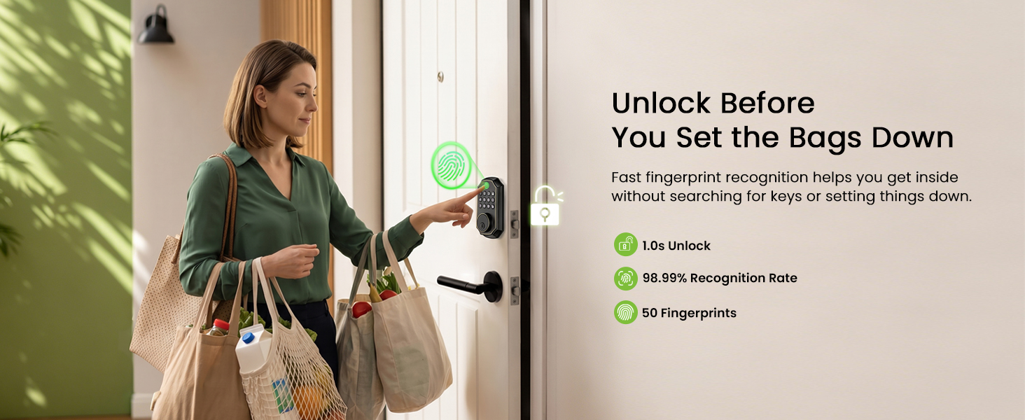 fingerprint deadbolt lock
