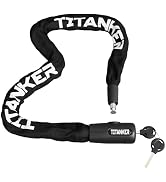 Titanker Bike Chain Lock with Keys, 3.3 Feet Security Heavy Duty Anti-Theft Bicycle Chain Locks f...