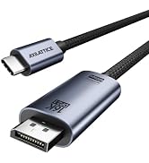 Bidirectional USB C to DisplayPort 2.1 Cable 16K@30Hz 8K@120Hz - 3.3FT | 4K@240Hz 80Gbps Thunderb...
