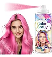 Temporary Hair Color Spray, Temporary Hair Dye Washable & Non-Sticky for Kids Women Men, Gentle F...