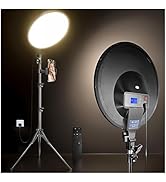 MACTREM Ring Light,Large Ring Light with 60" Stand/Phone Holder/LCD Display,Full-Screen aros de l...