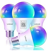 Linkind Matter WiFi Smart Light Bulbs Work with Apple Home/Siri/Google Home/Alexa/SmartThings, RG...