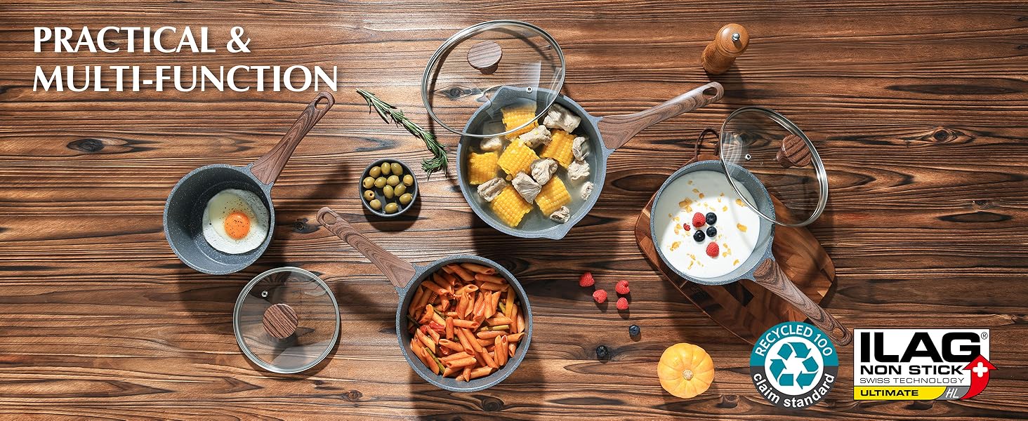 nonstick saucepan with lid