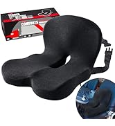 Seat Cushion for Truck Driver, Memory Foam Seat Cushion with Adjustable Strap, Semi Truck Driver ...