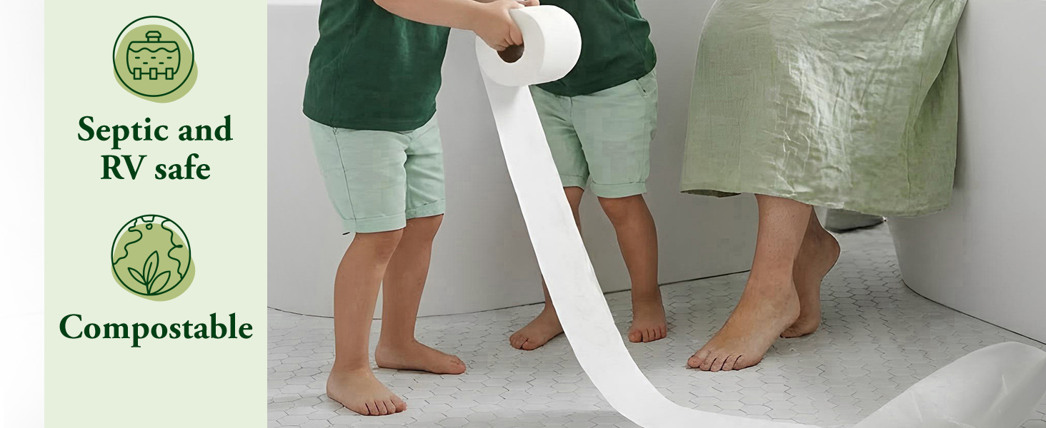 organic 6 dye hypo allergenic papel de baño cozy family chemical pfas-free pfa safe comfort plus