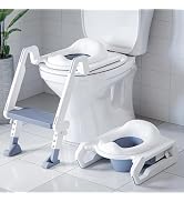 3-in-1 Potty Training Seat with Step Stool Ladder & Detachable Seat for Toddlers, Kids, Boys and ...