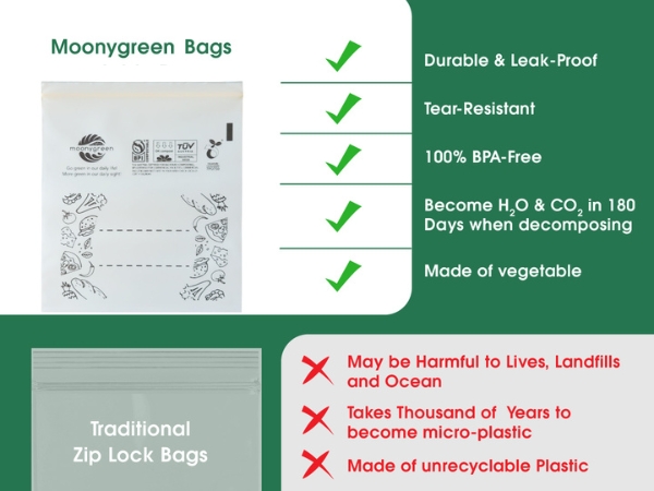 Moonygreen resealable bags