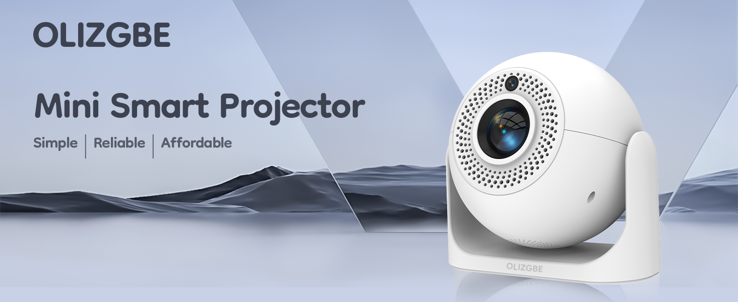 Mini Portable Projector with WiFi and Bluetooth