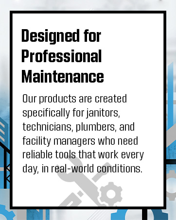 LVAP, industrial, american brand, maintenance and cleaning products, professional