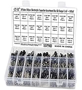 OCR 24Value 500pcs Electrolytic Capacitor Assortment Box Kit Range 0.1uF-1000uF
