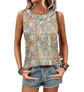 WIHOLL Tank Tops for Women Summer Outfits 2026 Crewneck Spring Casual Sleeveless Shirts Blouses C...