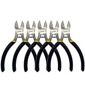 BOOSDEN 5" Diagonal Cutters,5 Pack Wire Cutters,DIY Cutting Pliers,Spring Loaded Side Cutters, Wi...