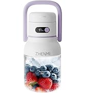 Zhenmi Portable Blender, Personal Smoothie & Shake Blender, 33oz BPA-Free Vessel, Leakproof Lid w...