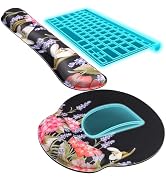 KTRIO Ergonomic Mouse Pad with Wrist Support, Comfortable Keyboard Wrist Rest, Memory Foam Wrist ...