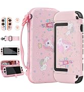RHOTALL Pink Unicorn Carrying Case for Nintendo Switch 2 (2025) 7.9 Inch,Cute Protective Portable...