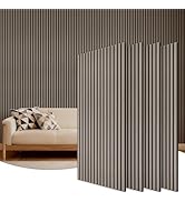 TONOR Wood Wall Panels for Interior Wall Decor, 4 Pack 47.2" x 23.6"(31ft²) Wood Slat Acoustic Pa...
