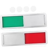 KALLORY 2pcs Letters Custom Privacy Door Sign,Vacant Occupied Sign, Do Not Disturb Sliding Indica...