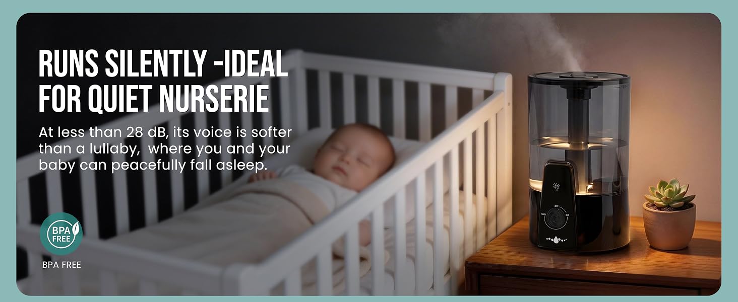 RUNS SILENTLY -IDEAL FOR QUIET NURSERIE
