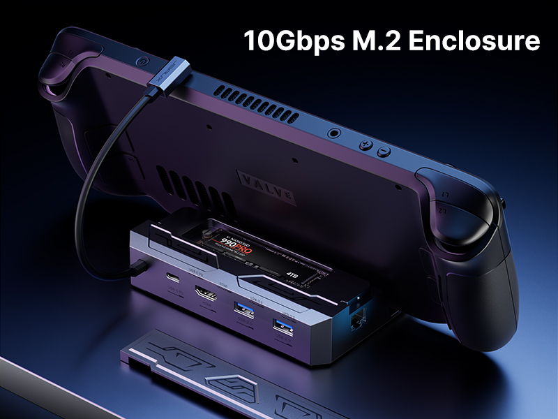 a black gaming console with a black box and a black box with a usb port on the top.