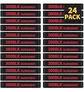 24 Pack Miaozhun 300 BLK Subsonic Magazine Marking Bands .300 Blackout Subsonic Magazine Ammo Cal...