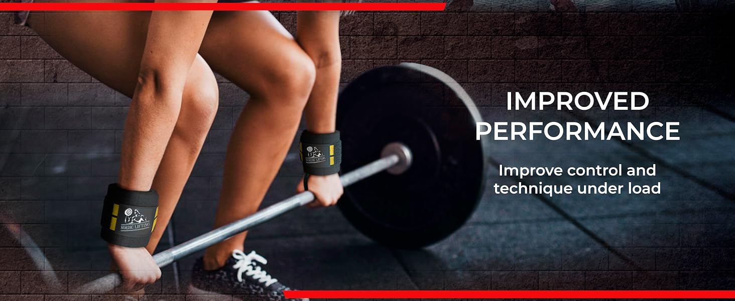 Lifting straps enhancing grip for deadlifts at the gym