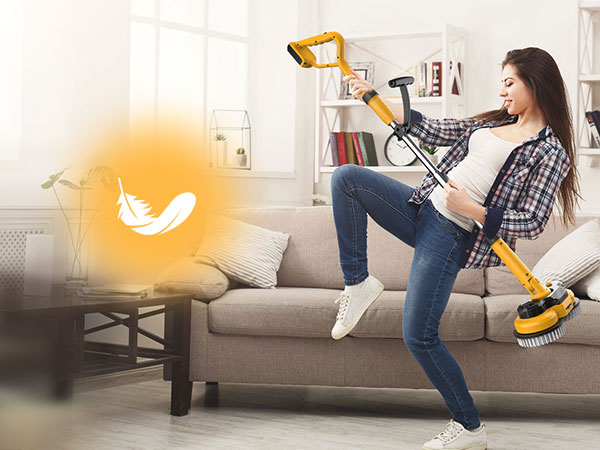 Cordless electric mop