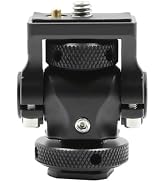 Reflex Camera Camera Monitor Mount with Cold Shoe, 360 Degree Swivel & 180 Degree Tilt Adjustable...