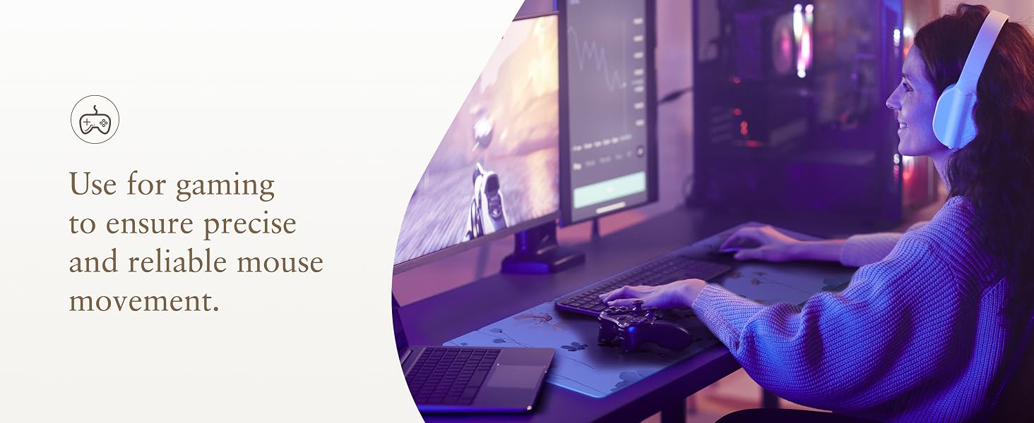 Use for gaming to ensure precise and reliable mouse movement.