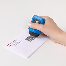 Stamp being used on envelope