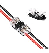 Low Voltage Wire Connectors, TYUMEN 12pcs 2 Pin 2 Way Universal Compact Wire I Shape Terminals, N...