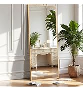DUMOS Full Length Mirror for Bedroom, 56"x15" Full Body Mirror with Stand, Hanging or Leaning for...