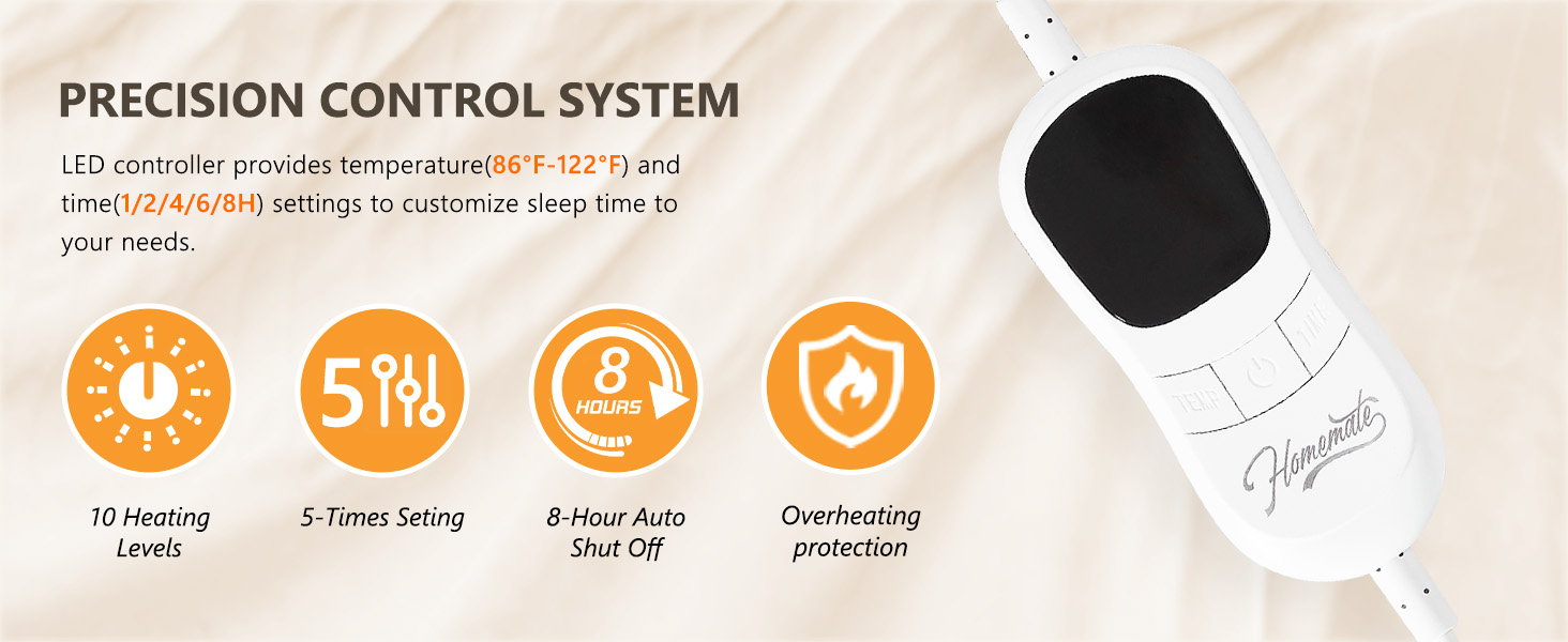 heated blanket use overheating protection technology
