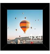 JCJMY 4x4 Picture Frame Black for Wall Hanging or Tabletop, Wall Mounting Horizontally or Vertica...