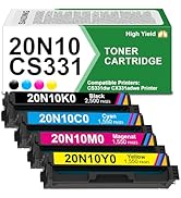 CS331 CX331 Toner Cartridge High Yield New Chip 20N10K0 20N10C0 20N10M0 20N10Y0 Toner Replacement...