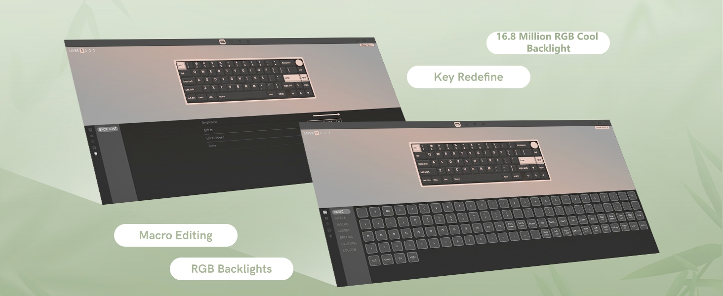 60% Gaming Keyboard Pink, QMK/VIA Creamy Mechanical Keyboard