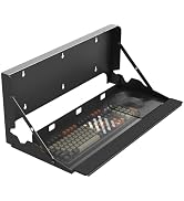 Flip Down Keyboard Tray Wall-Mount - 24 Inch Computer Keyboard and Mouse Platform Tray, Space Sav...